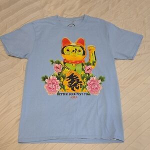 CVLA Boys Lucky Cat 'Better Luck Next Time' Graphic T-Shirt, XL, NWOT